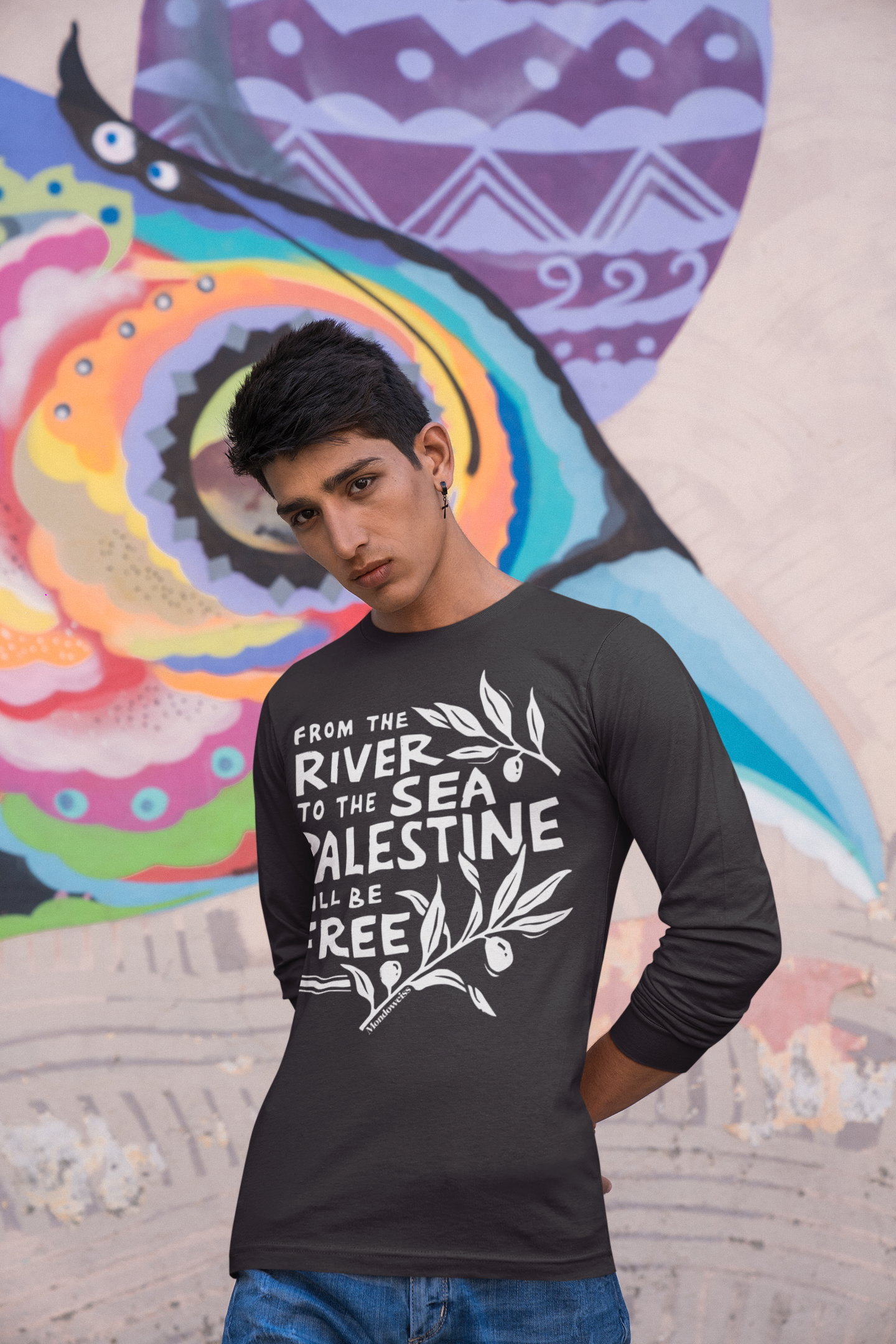 From The River, To The Sea Long-Sleeve T-Shirt